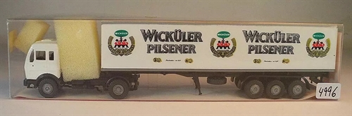 Roskopf RMM 1/87 nr. 502 Mercedes Benz sættevogn Wicküler Pils, H0